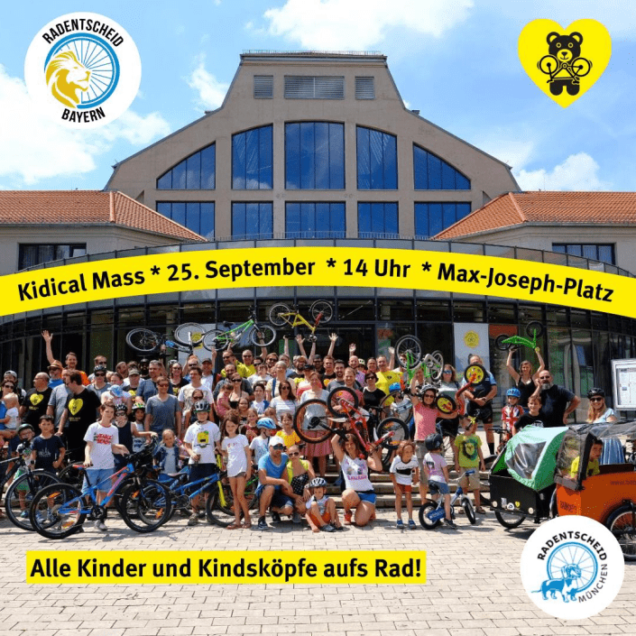 Kidical Mass am 23.09.22 in München