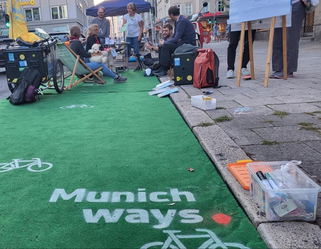 Aufenthaltsqualität in der Hohenzollernstraße: MunichWays zeigt wie das gehen könnte!