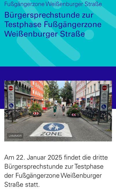 Wie findest Du die Fußgängerzone Weißenburger Straße? Hingehen und sagen!