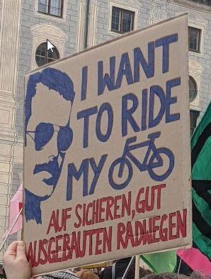 Mal dein Demo-Schild! Zusammen im Radlerhaus