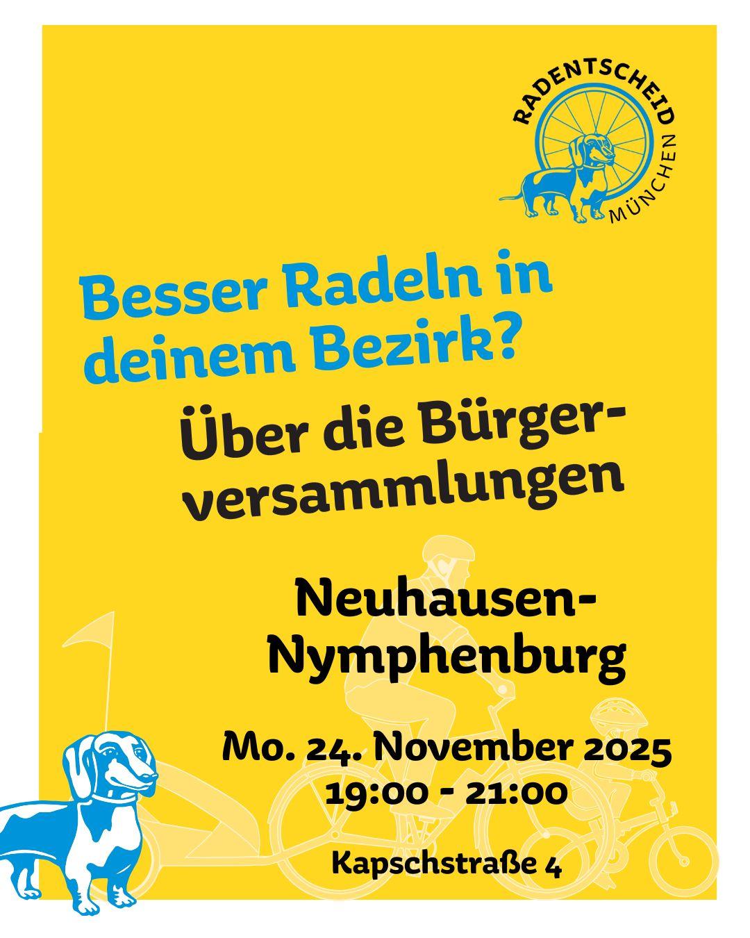 Beteilige Dich! Bürgerversammlung 2025 BA 09 Neuhausen-Nymphenburg