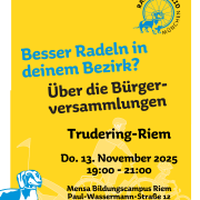 Beteilige Dich! BA 15 Trudering-Riem Bürgerversammlung 2025