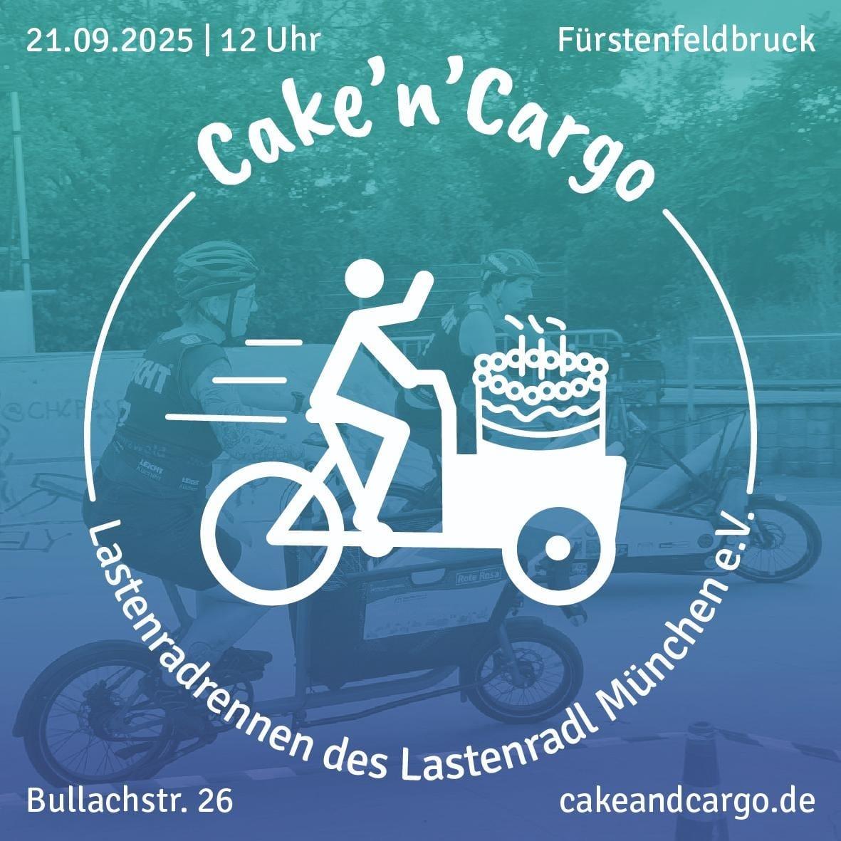 Mitradeln beim Lastenradrennen in Fürstenfeldbruck