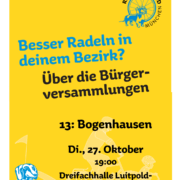 Hingehen und abstimmen! Bürgerversammlung 2026 BA 13, Bogenhausen