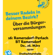 Deine Stimme kann entscheiden! Bürgerversammlung 2026 Bezirksteil Ramersdorf