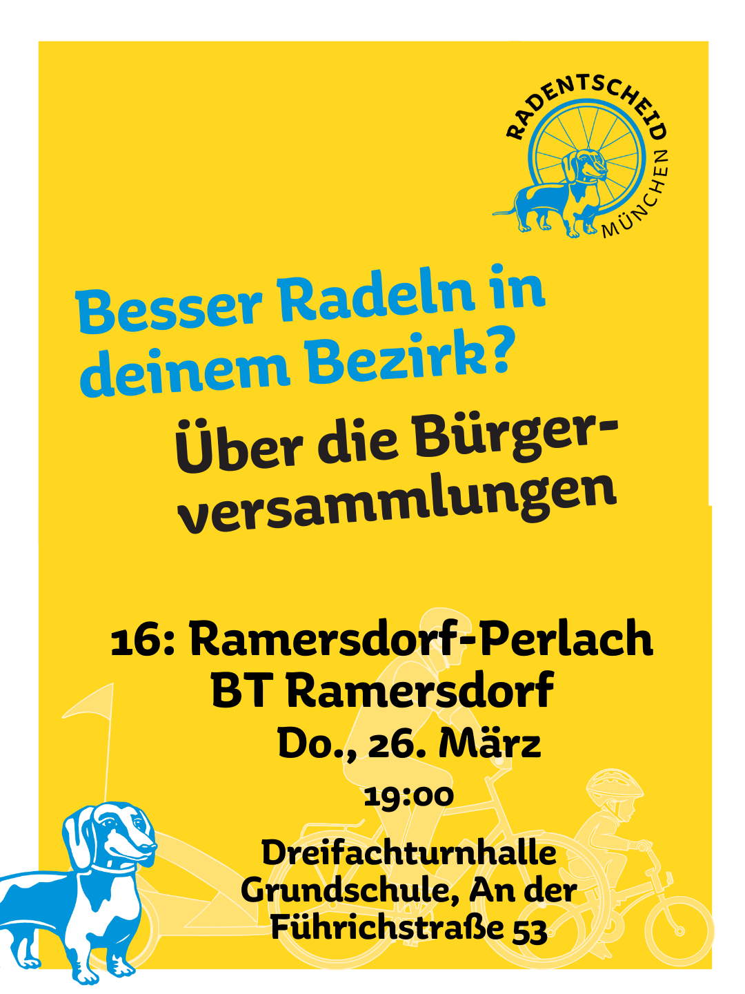 Deine Stimme kann entscheiden! Bürgerversammlung 2026 Bezirksteil Ramersdorf