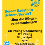 Hingehen und Abstimmen! Bürgerversammlung 2026 BA 21 Pasing-Obermenzing Bezirksteil Pasing