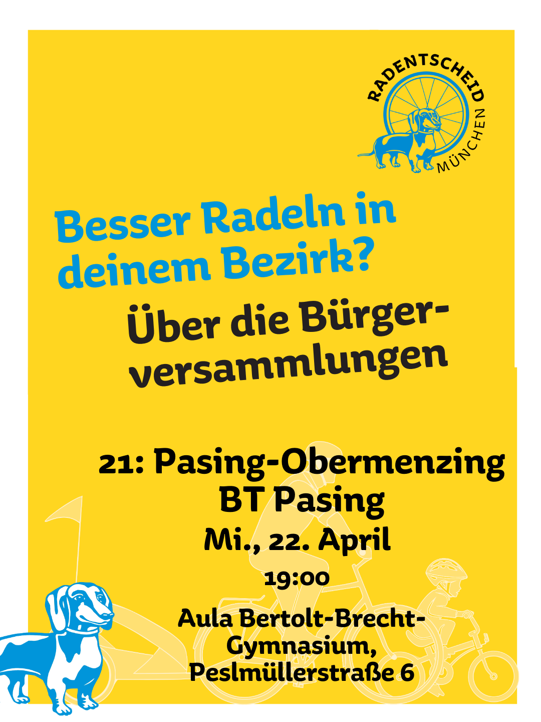 Hingehen und Abstimmen! Bürgerversammlung 2026 BA 21 Pasing-Obermenzing Bezirksteil Pasing
