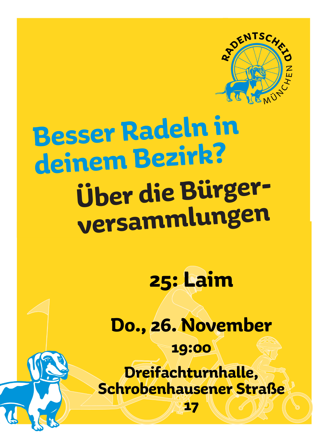 Hingehen und abstimmen! Bürgerversammlung 2026 BA 25 Laim