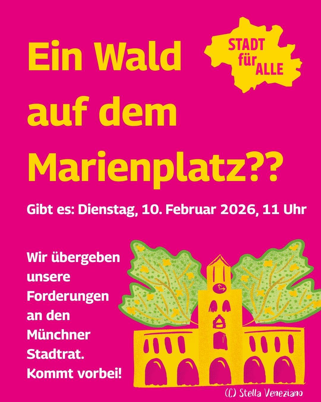 🌳 Ein Stadtwald mitten auf dem Marienplatz?!